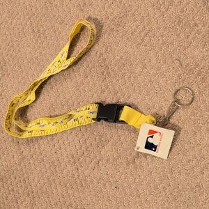 Los Angeles Dodgers Yellow Ruler Lanyard  NWT